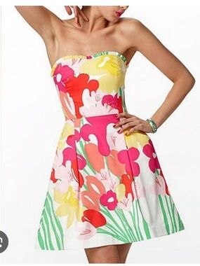 Lilly Pulitzer Vintage Y2K May Flowers Dress